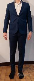 Abito elegante blu primavera/estate taglia 50 slim