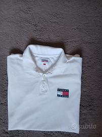 Polo Tommy Hilfiger Bianca Logo Ricamato - S