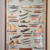 Barche Veneziane Poster incorniciato