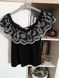 Camicetta estiva nera Motivi