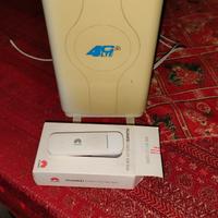 chiavetta internet USB Huawei e3372 + Antenna 4G
