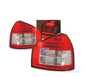 FANALI AUDI A3 96-00 LED ROSSO BIANCO