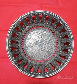 piatto portafrutta in metallo 