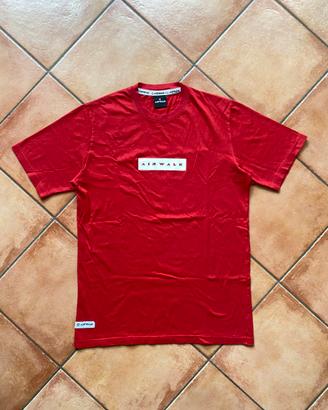 T-shirt Airwalk rossa uomo L streetwear