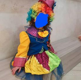 Vestito Carnevale Veneziano Pagliaccetta Baby - Abbigliamento e