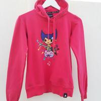 Felpa +cappuccio  cotone rosa fucsia S.Tokidoki