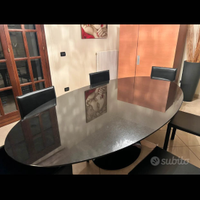 Tavolo modello saarinen alifax con top in marmo