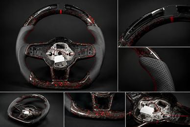 Volante Sportivo Custom Forged Carbon & Rosso Golf