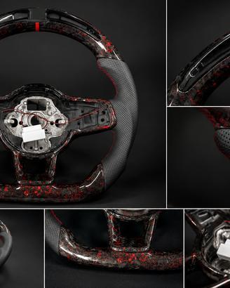 Volante Sportivo Custom Forged Carbon & Rosso Golf