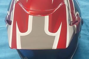 Casco da cross con mascherina e guanti
