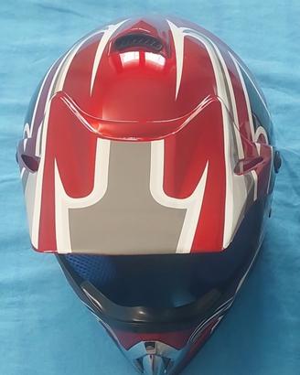 Casco da cross con mascherina e guanti
