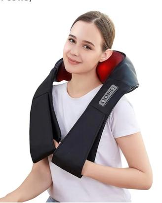 massaggiatore cervicale shiatsu, con riscaldamento