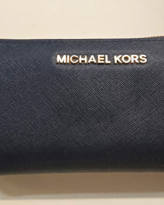 portafoglio blu Michael Kors 