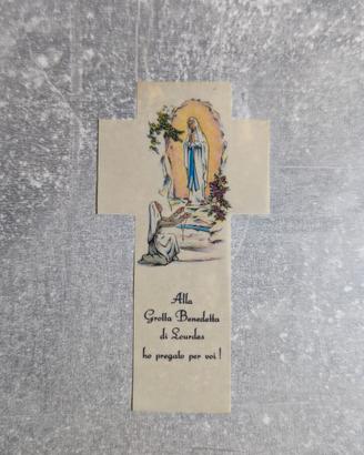 Segnalibro Vintage Madonna di Lourdes (anni '70)