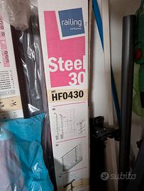 set ringhiera 200 cm per 100 set da 3, mai usato