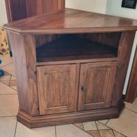 Mobile Angolere porta Tv legno massiccio