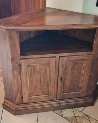 Mobile Angolere porta Tv legno massiccio