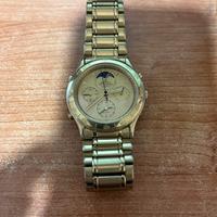 Orologio Seiko gold quarzo fasi lunari raro