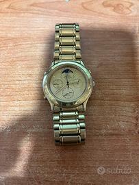 Orologio Seiko gold quarzo fasi lunari raro