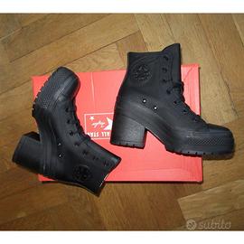 STIVALETTI TACCO ALTO DONNA 38 - CONVERSE - Nero