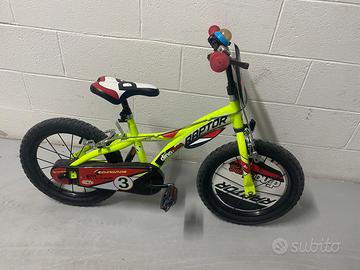 Bici 16' RAPTOR con rotelle