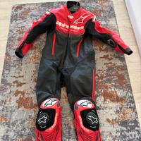 Tuta Moto Intera Alpinestars GP-R7 1PC Nero Rosso