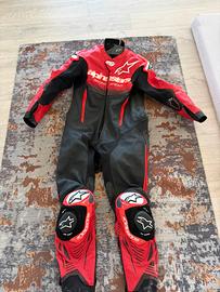 Tuta Moto Intera Alpinestars GP-R7 1PC Nero Rosso