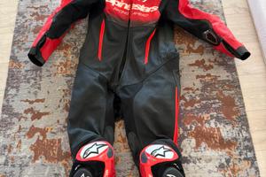 Tuta Moto Intera Alpinestars GP-R7 1PC Nero Rosso