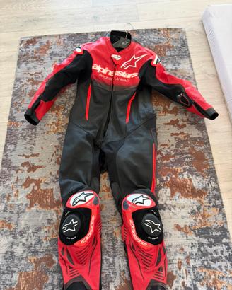 Tuta Moto Intera Alpinestars GP-R7 1PC Nero Rosso