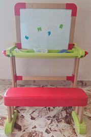 Banco Scuola-Lavagna in Legno richiudibile