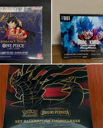 Tcg one piece dragonball pokemon