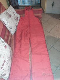 Pantaloni da sci con salopette