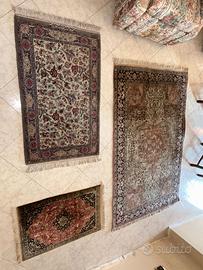 COMBO 3 Tappeti persiani Isfahan/Nain/Qum original