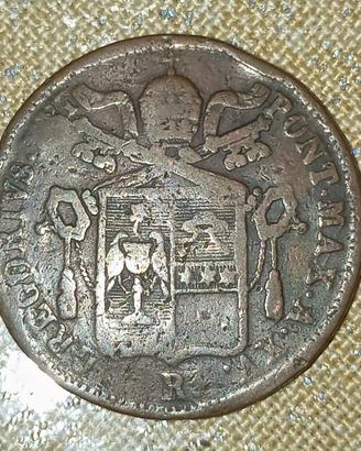 Stato vaticano, Gregorio VXI,baiocco 1845