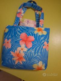 pochette mare con telo stampato in microfibra