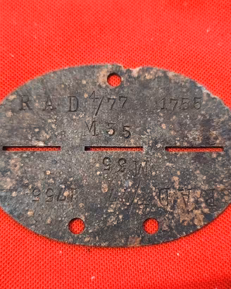 piastrina tedesca ww2 