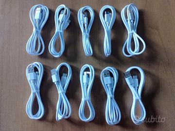 10 cavi da 1 metro USB / attacco tipo C (nuovi)