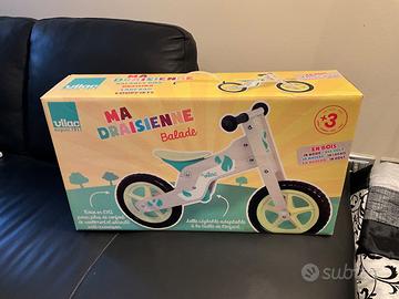 Bici vilac legno senza ruote  bambino nuova
