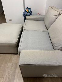Kivik 2 posti con pouf contenitore