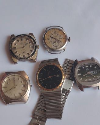 lotto orologi vintage uomo da sistemare
