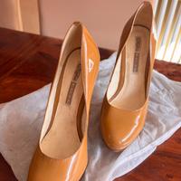 Scarpe tacco 15, colore biscotto ,