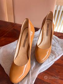 Scarpe tacco 15, colore biscotto ,