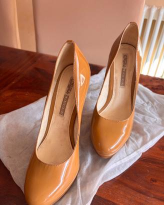 Scarpe tacco 15, colore biscotto ,