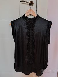 Maglia smanicata nera taglia M