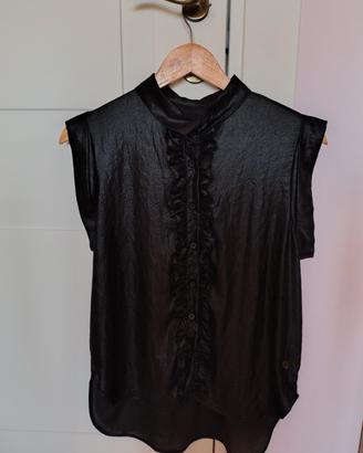 Maglia smanicata nera taglia M