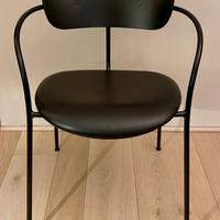 Sedia moderna in metallo e legno - alta qualità