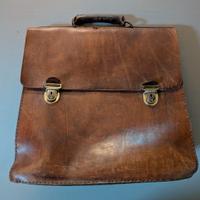 Borsa vintage in vero cuoio Michelangeli Orvieto