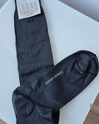 Calza Giorgio Armani cotone rasato grigia