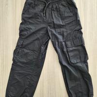 Pantaloni cargo neri 11 anni