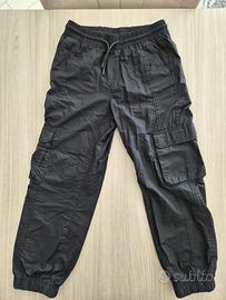 Pantaloni cargo neri 11 anni